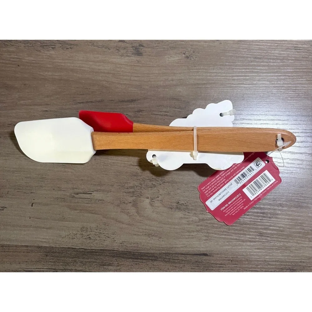 NEW Cook With Color Holiday 3pc Baking Set Red & Truck Spatulas & Cookie Cutter